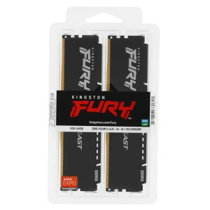 Комплект модулей памяти Kingston Fury Beast KF560C36BBEK2-16 DDR5 16GB (Kit 2x8GB) 6400MHz