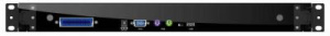 Модульная консоль для стойки 19" Gemini 17-RU-SEA, Dual Rail, высота 1U, чёрный цвет, возможность установки KVM переключателя.