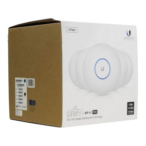 Точка доступа Wi-Fi Ubiquiti UniFi AP AC Pro (5-pack) |UAP-AC-PRO-5| Ubiquiti точка доступа, 2.4/5 ГГц, 3x3 MIMO, до 1300+450 |UAP-AC-PRO-5| Мбит/с, 2
