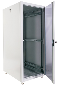 шкаф ЦМО Шкаф телекоммуникационный напольный ЭКОНОМ 24U (600х600) дверь стекло, дверь металл