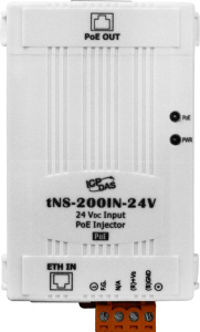 Инжектор IEEE 802.3af, 10/100 Base-TX, питание 24 В пост.