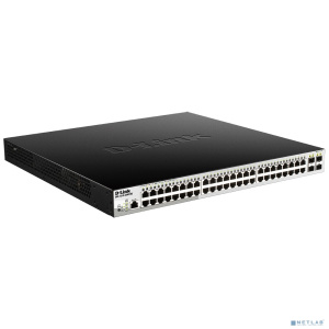 D-Link DGS-1210-52MP/ME/B2A PROJ Управляемый L2 коммутатор с 48 портами 10/100/1000Base-T и 4 портами 1000Base-X SFP (порты 1-8 PoE 802.3af/at, порты