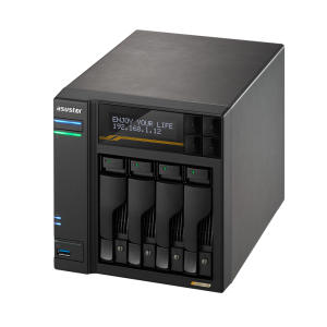Платформа СХД ASUSTOR AS6804T 4 Bay (Max.16) 4xM.2 2x5GLAN 2x10GLAN 16GB (Max.64GB) DDR5 2xUSB-C 3xUSB