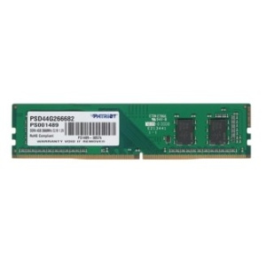 Patriot DDR4 DIMM 4GB PSD44G266682 PC4-21300, 2666MHz