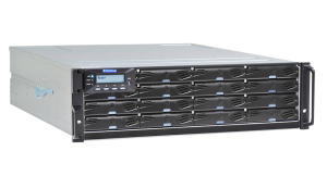 Infortrend EonStor DS 3000U 3U/16bay Dual controller, 2x12Gb/s SAS, 8x1G iSCSI+4xhost board, 2x4GB, 2x(PSU+FAN),2x(SuperCap.+Flash), 16xdrive trays an