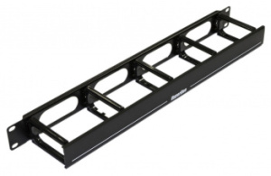 Кабельный органайзер Горизонтальный Hyperline CM-1U-5R-PL-COV односторонний кольца 1U шир.:19" глуб.:60мм