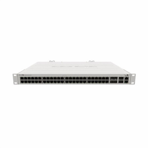 Коммутатор MIKROTIK CRS354-48G-4S+2Q+RM Cloud Router Switch 354-48G-4S+2Q+RM with 48 x Gigabit RJ45 LAN, 4 x 10G SFP+ cages, 2 x 40G QSFP+ cages, Rout