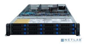 Gigabyte R261-3C0 2U, 2xLGA3647, 16xDDR4, up to 12x3.5, 2xM.2 PCIE, 2x1GbE, IPMI, 1x800W, Rails, 6NR2613C0MR-M7-100