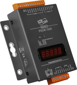 4-портовый программируемый сервер RS-232 и RS-485 с индикацией