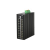 Управляемый коммутатор L2+ c 2 слотами 1/10GBase-X SFP+, 16 портами 10/100/1000Base-T(X) (разъем RJ45) с поддержкой PoE IEEE 802.3af, два входа питан