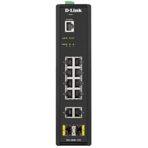 Коммутатор D-Link SMB D-Link DIS-200G-12S/A1A PROJ Промышленный управляемый 2 уровня с 10 портами 10/100/1000Base-T и 2 портами 1000Base-X SFP