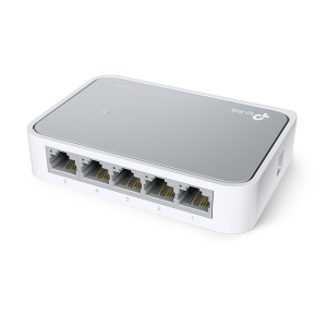 Коммутатор TP-Link TL-SF1005D, 5-портовый 10/100 Мбит/с мини настольный , 5 портов RJ45 10/100 Мбит/с, пластиковый корпус