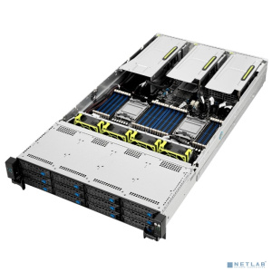 ASUS 90SF00Z8-M00CL0 RS720-E10-RS12, 2U, 2xLGA4189 (3rd Gen Scalable), 32 DDR4, 12x3.5 hot-swap bays (8x NVMe/SAS/SATA + 4x SATA/SAS), 2х M.2 slots(22