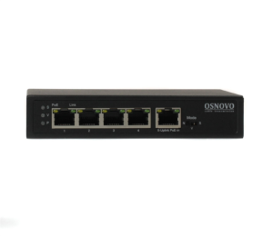 PoE Коммутатор/удлинитель OSNOVO SW-8050/D PoE Коммутатор/удлинитель Gigabit Ethernet на 5 портов c питанием по PoE. Расстояние передачи данных + PoE