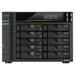 Платформа СХД ASUSTOR AS6810T 10 Bay 4xM.2 2x5GLAN 2x10GLAN 2x5GLAN 16GB (Max.64GB) DDR5 2xUSB-C 3xUSB