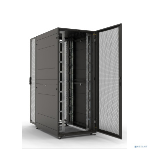 ЦМО Шкаф серверный ПРОФ напольный 48U (800x1200) дверь перфор. 2 шт., черный, в сборе (ШТК-СП-48.8.12-44АА-9005)