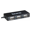 Buro BU-HUB4-U2.0-Slim Разветвитель USB 2.0 4порт. черный (389734)