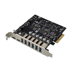 Контроллер ORIENT AM-U3142PE-6A2C, PCI-Ex4 v3.0, USB 3.2 Gen2, скорость до 10 Гбит/с, 8-port ext (6xType-A + 2xType-C), ASM3142+VL820-Q8 chipset, Self