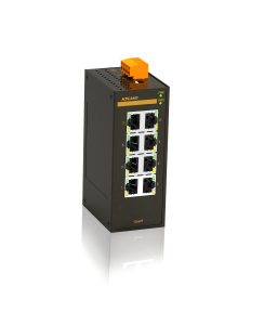 Неуправляемый коммутатор c 8 портами 10/100Base-T(X) (разъем RJ45), два входа питания 18-30 В перем. или 12-48 В пост., рабочая температура от -40 д