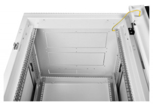 Шкаф серверный ЦМО (ШТК-М-42.6.10-1ААА-9005) напольный 42U 600x1000мм пер.дв.стекл задн.дв.стал.лист 2 бок.пан. направл.под закл.гайки 1010кг черный 8