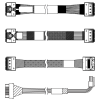 Комплектующие корпусов Lenovo ThinkSystem SR650 V3 2.5" Chassis Front BP3 SAS/SATA Cable Kit