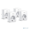 TP-Link Tapo P110(4-pack) Умная мини Wi-Fi розетка с мониторингом энергопотребления, 4 шт.