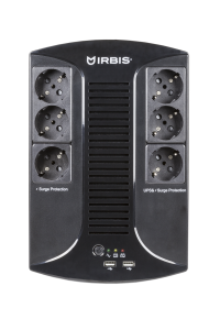 Источник бесперебойного питания IRBIS UPS Personal plus 800VA/480W, AVR, 6xSchuko outlets(6 w battery support), 1 years warranty