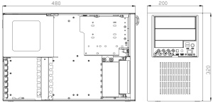 Компьютерный корпус IPC-7220-00C, ATX/mATX, 2 х 5.25", 1 х внешний 3.5", 1 х внутренний 3.5", 2 х USB 2.0, 2 х PS/2, без PSU