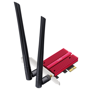 Адаптер беспроводной связи (Wi-Fi) CUDY BE9300 7 PCI Express Adapter 7 Bluetooth 5.4 PCI Express Adapter with Heatsink, Intel BE200 module, Tri-band