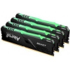 Kingston DRAM 32GB 2666MHz DDR4 CL16 DIMM (Kit 4x8Gb) FURY Beast RGB KF426C16BBAK4/32 Kingston DRAM 32GB 2666MHz DDR4 CL16 DIMM (Kit 4x8Gb) FURY Beast RGB KF426C16BBAK4/32