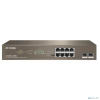 IP-COM G1110P-8-150W Коммутатор PoE неуправляемый 10-Ports 10/100/1000 Base-T + 2-Ports 1000 Base-X SFP / 8-Ports PoE (PoE бюджет 130W) IP-COM G1110P-8-150W Коммутатор PoE неуправляемый 10-Ports 10/100/1000 Base-T + 2-Ports 1000 Base-X SFP / 8-Ports PoE (PoE бюджет 130W)