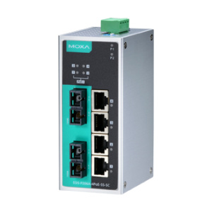 Коммутатор 4 x 10/100BaseTX, 2 x 100BaseFX (одномодовое оптоволокно) с функцией Power Over Ethernet (PoE)