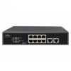 Uniview Коммутатор 10*100Mbps network ports (RJ45), including 8 PoE ports, IEEE802.3,IEEE802.3u,IEEE802.3az,IEEE802.3x,IEEE802.3af,IEEE802.3at, 2Gbps