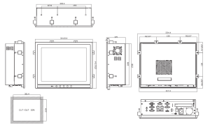 Российский промышленный панельный компьютер FRONT Station 540.200, на базе процессора Intel Core i5-6500TE / Дисплей 12.1", резистивный сенсорный экра