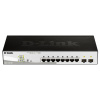 Коммутатор D-Link DGS-1210-08P/G3A Настраиваемый L2 коммутатор с 8 портами 10/100/1000Base-T и 2 портами 1000Base-X SFP (8 портов PoE 802.3af/at, PoE-