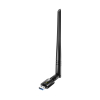 Адаптер Wi-Fi/ 1300Mbps High Gain Wi-Fi USB 3.0 Adapter, 802.11ac/a/b/g/n, 867Mbps at 5GHz + 400Mbps at 2.4GHz, 1 high gain detachable antenna, USB
