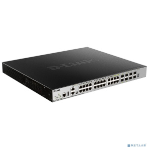 D-Link DGS-3630-28PC/A2ASI Управляемый L3 PoE-коммутатор, стек, 20x1000Base-T, 4x10GBase-X SFP+, 4xCombo 1000Base-T/SFP, ПО SI