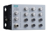 Управляемый коммутатор 2 уровня с 12 портами Fast Ethernet, рабочее напряжение 24-110 В пост., рабочая температура -40~+70, с конформным покрытием, за