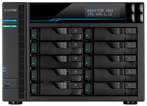 сетевое хранилище ASUSTOR AS6510T 10-Bay NAS/Media player/Intel Atom C3538 2,1GHz(Quad-Core), 8GB SO-DIMM DDR4, noHDD(HDD,SSD),/2x10GbE+2x2,5Gbe(LAN)/