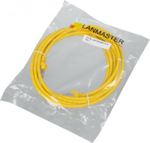 Патч-корд Lanmaster LAN-PC45/S5E-3.0-YL FTP RJ-45 вил.-вилка RJ-45 кат.5E 3м желтый LSZH