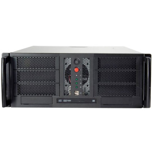 Корпус Chenbro RM42300-F2-U3 RM42300H11*13720, 4U 12*10.5" M/B,5.25"BAY*3+3.5"BAY*5,12CM FAN,17.5",BK CC1012,USB3.0,W/TWO