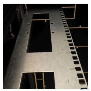 ЦМО Шкаф серверный напольный 42U (800 х 1200) двойные перфорированные распашные двери 2 шт., цвет черный (ШТК-М-42.8.12-88АА-9005)