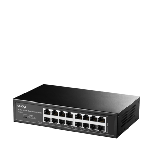 Коммутатор CUDY Коммутатор/ 16-Port 10/100 Mbps Switch, 16 10/100 Mbps RJ45 Ports, Switch/VLAN/Extend working mode DIP switch, Rack-mountable Steel Case, Power