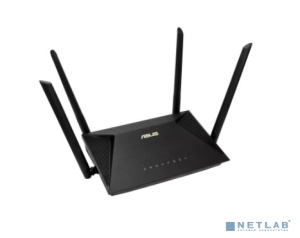 Роутер беспроводной ASUS RT-AX53U, 3 LAN, 1000 Мбит/с, 4 (802.11n), 5 (802.11ac), 6 (802.11ax), 1 x USB 2.0, 3G, 4G/LTE, IPv6 черный