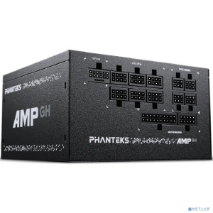 PHANTEKS AMP GH 1200W (80 Plus Platinum, ATX 3.1, PCIe 5.1, APFC, 120mm Fan, Fully Modular, Black) / PH-P1200GR_BK01