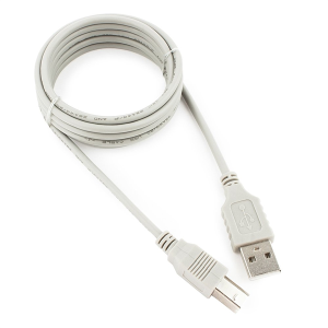 Кабель USB2.0 Cablexpert CC-USB2-AMBM-6-N, AM/BM, медь, Pro, 1.8м, серый, пакет