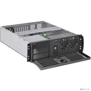 Procase EB350D-B-0 Корпус 3U Rack server case, дверца, черный, без блока питания , глубина 500мм, MB 12"x9.6"