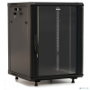 Hyperline TWB-FC-1266-SR-RAL9004 шкаф настенный 19-дюймовый (19"), 12U, 662x600x600 мм, металлическая передняя дверь с замком, две боковые панели, с в