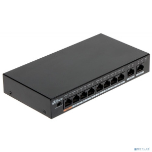 DAHUA DH-PFS3010-8GT-96 10-портовый гигабитный неуправляемый коммутатор с РоЕ, 8xRJ45 1Gb PoE, 2xRJ45 1Gb uplink, суммарно 96Вт, коммутация 20Гбит/с, DAHUA DH-PFS3010-8GT-96 10-портовый гигабитный неуправляемый коммутатор с РоЕ, 8xRJ45 1Gb PoE, 2xRJ45 1Gb uplink, суммарно 96Вт, коммутация 20Гбит/с,