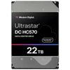 Жесткий диск серверный Western Digital 3.5" 22TB WD Ultrastar DC HC570 (WUH722222ALE6L4) SATA 6Gb/s, 7200rpm, 512MB
